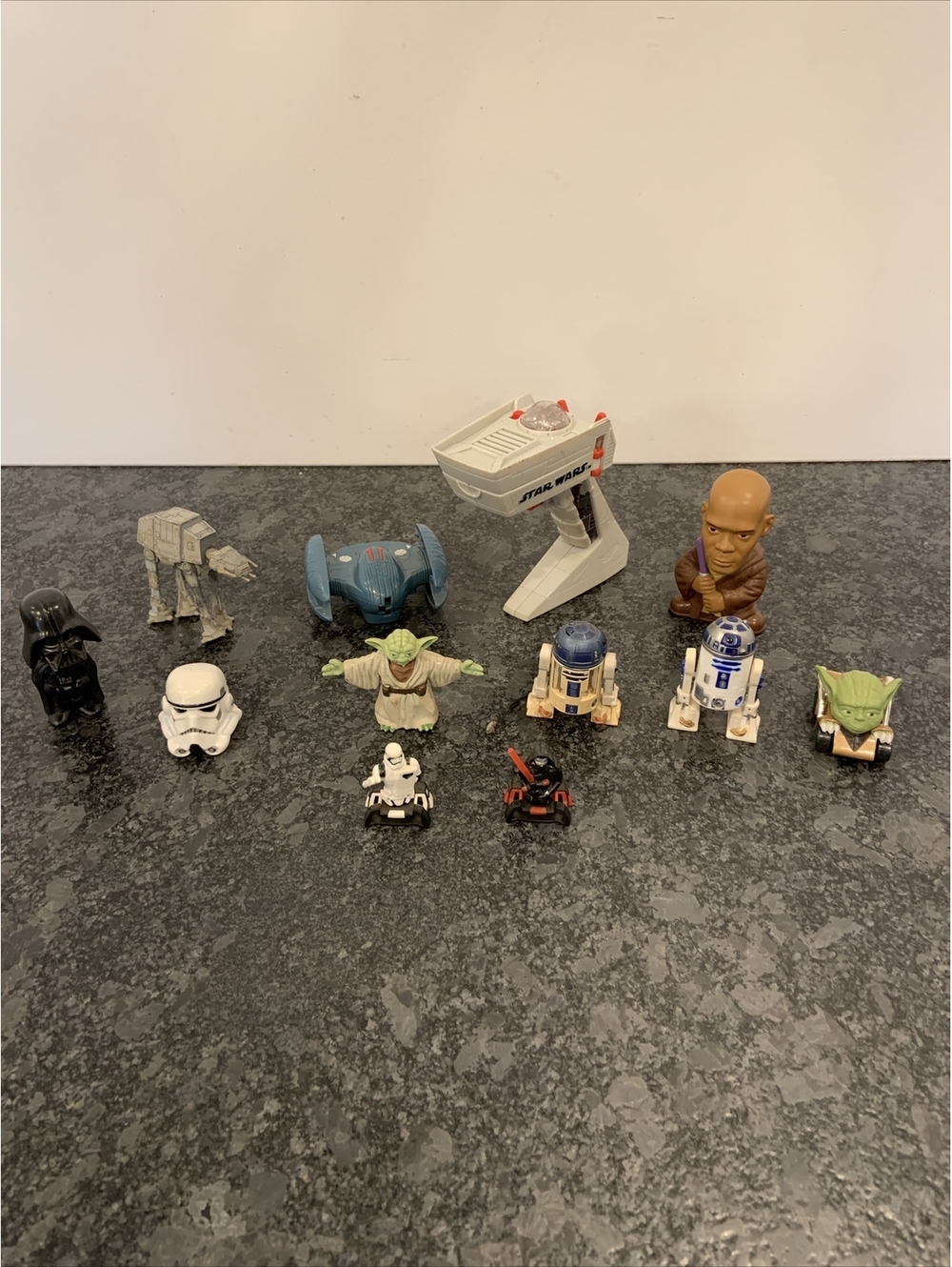 Lot of 12 Assorted Loose Star Wars Action Figures Parts Imperial Walker R2D2
